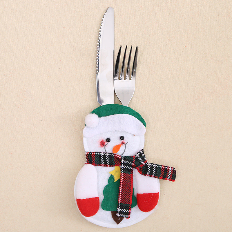 Wholesale Christmas Table Decoration Non Woven Christmas Dinnerware Set